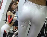 パンティ透け透けガール