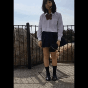 【レジェンド1】大強風の中、見せパン履き忘れて遊園地に来てしまった美少女の風チラ