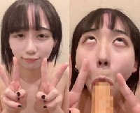 容姿端麗なコンカフェ嬢が鼻穴伸ばしたアヘ顔ダブルピースイラマで顔面崩壊！