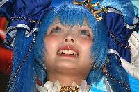 コスプレイヤーの顔面アップ230