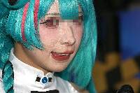 コスプレイヤーの顔面アップ226