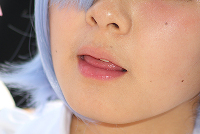 コスプレイヤーの顔面アップ020