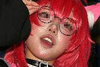 コスプレイヤーの顔面アップ225