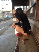 【ガチで短い二人組】制服パンチラ