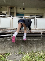 【街中のミニスカルーズ】制服パンチラ