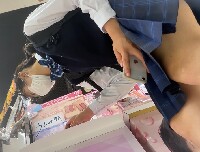 可愛いポニーテールJK２名