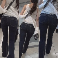 美尻探究＊長身スレンダーお姉さんの有り得ない程の美尻に感激した