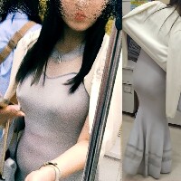 神乳□全身エロエロのセレブマダムさん降臨□激写★透ける