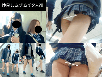 太ももムッチムチの仲良しJ様2名