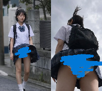 【顔有】風の悪戯＆ローアングルパンチラ