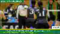 コートの女神たち＃259【5K相当静止画】女子バレー熱戦　激しい攻防と歓喜のハイタッチ