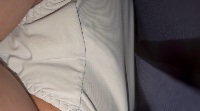 逆さ撮り1 白パンツ 制服