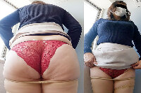 【ワンコイン人妻パンチラ】某大手配送業者のセンターで早朝からパートしてた男大好きなおばさん