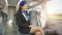 【再販】「AI動画」フェチ向け　電車内の風景　CA風のおねえさんたち２